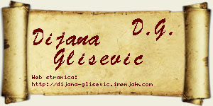 Dijana Glišević vizit kartica